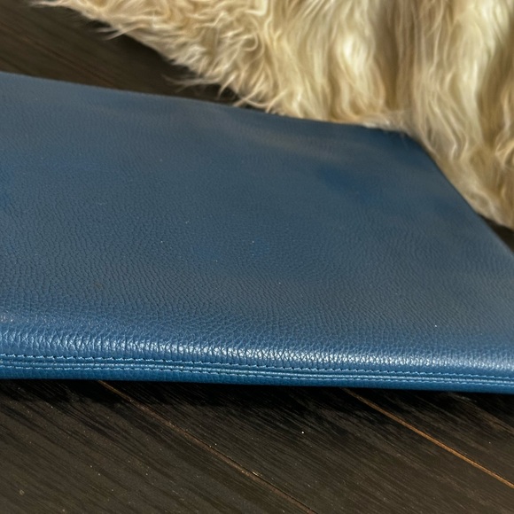 Blue Leather Men's Bag - Picture 5 of 5